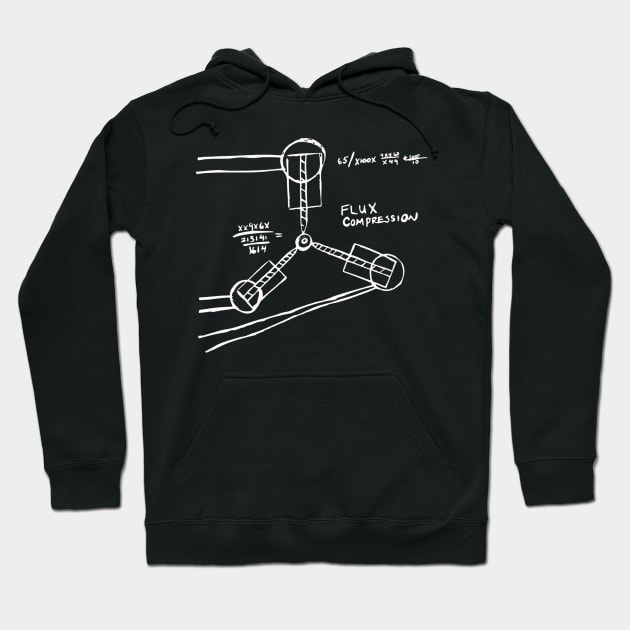 Flux Capacitor Drawing Hoodie by RetroZest